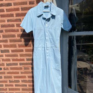 Big Bud Press Short Sleeve Jumpsuit - Baby Blue